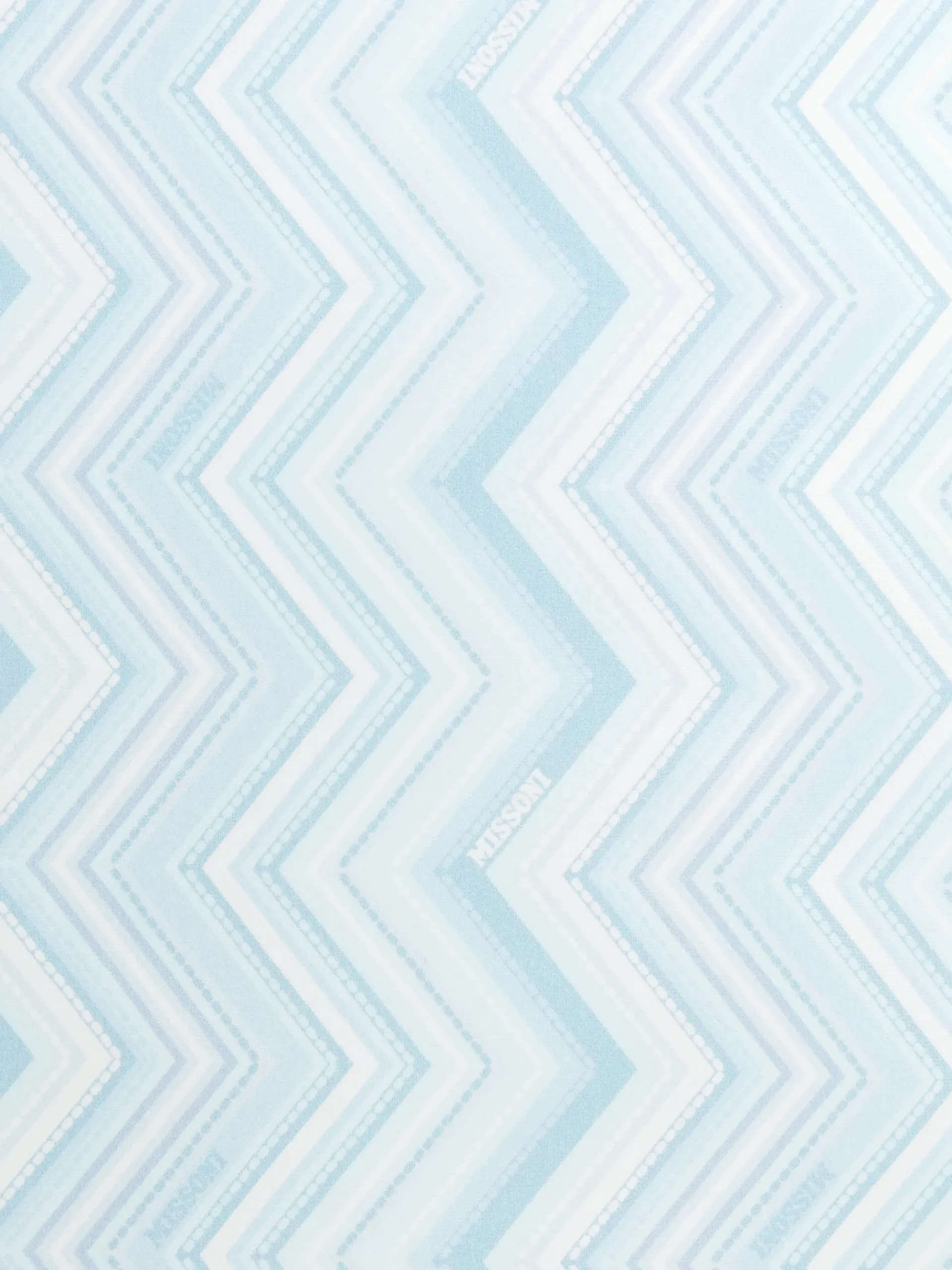 Zig zag stretch cotton blanket with logo lettering