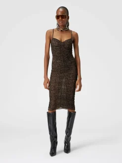 Zig zag tulle skirt with central gathering