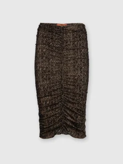 Zig zag tulle skirt with central gathering