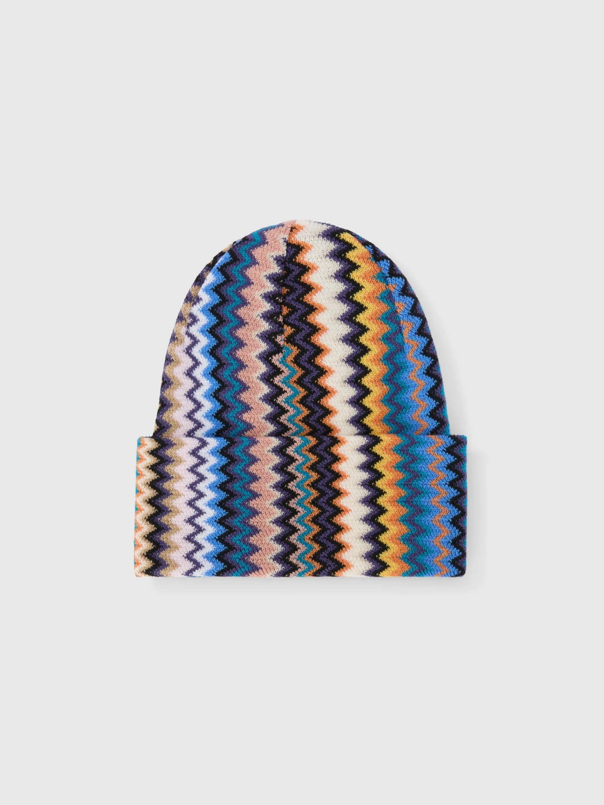Zig zag wool beanie