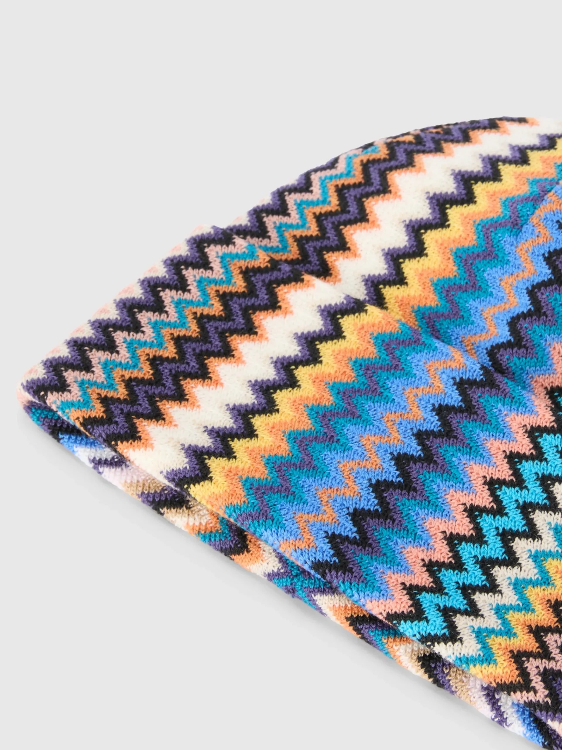 Zig zag wool beanie