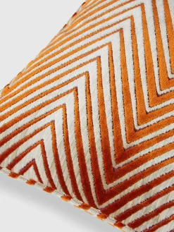 Ziggy 40x40 cm viscose blend zigzag cushion
