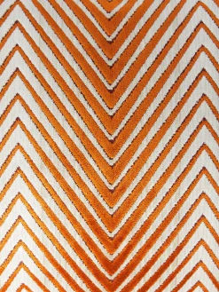 Ziggy 40x40 cm viscose blend zigzag cushion