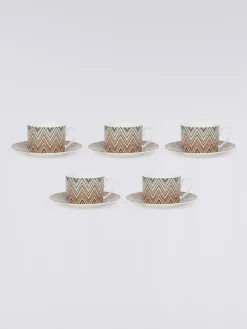 Zigzag Jarris Set of 6 tea cups & saucers