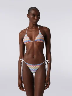 Zigzag print bikini