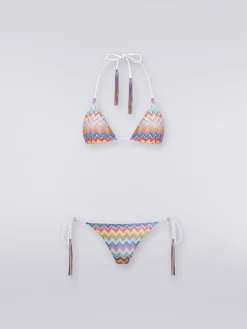 Zigzag print bikini