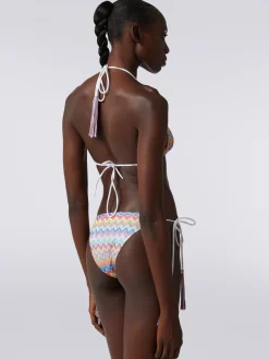 Zigzag print bikini