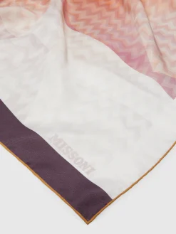 Zigzag silk scarf