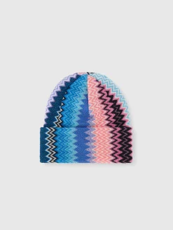 Zigzag wool blend beanie
