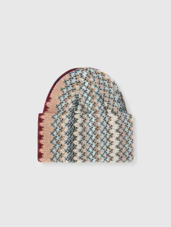 Zigzag wool blend beanie